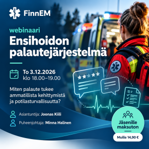 Ensihoidon palautejärjestelmä – webinaari